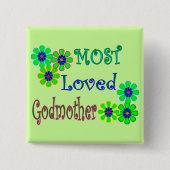 "ほとんどの愛された教母"のギフト 缶バッジ (正面)