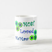 "ほとんどの愛されたMeMaw"の母の日のギフト コーヒーマグカップ (中央)