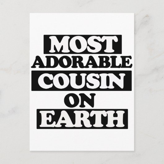 ほとんどの愛らしいいとこ ポストカード (正面)