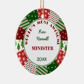ほとんどの素晴らしい大臣か代替名 セラミックオーナメント (右)