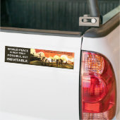 ほとんどの素晴らしい平和 バンパーステッカー (トラック上)