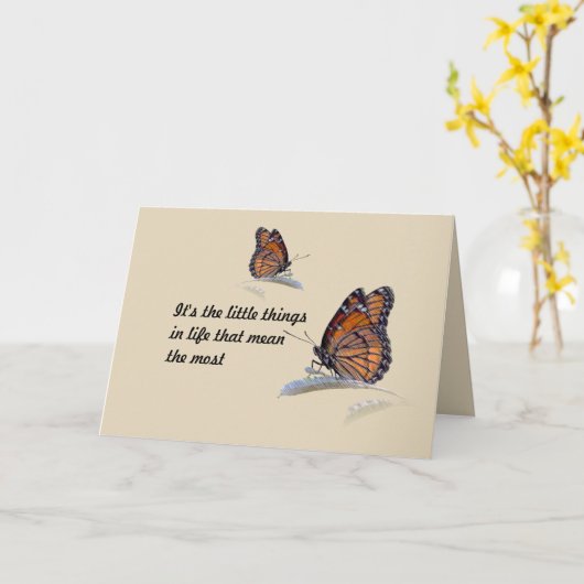 ほとんどを意味する生命ののは小さい事です カード (黄色い花)