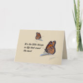 ほとんどを意味する生命ののは小さい事です カード (正面)