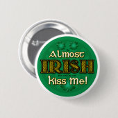 ほとんどアイルランド語(円形ボタン) 缶バッジ (正面&裏面)