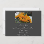 ほとんどヒマワリは日付カードを保存 セーブザデート (裏面)