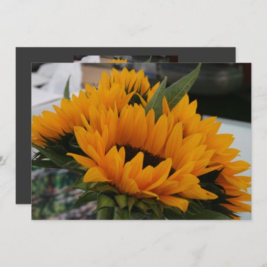 ほとんどヒマワリは日付カードを保存 セーブザデート (正面/裏面)