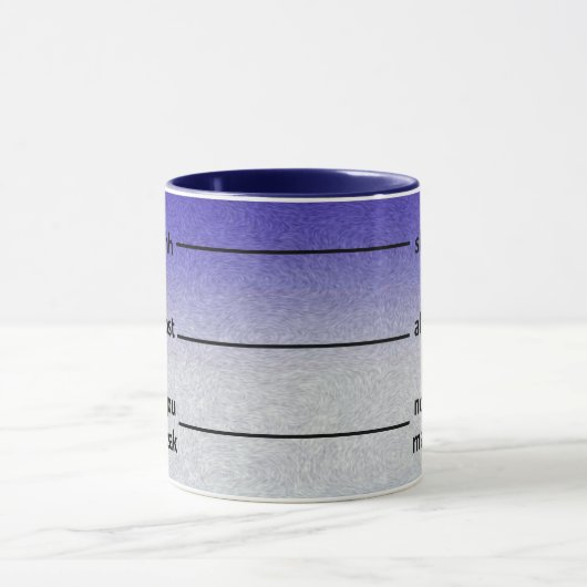 ほとんど今コーヒー計量カップの青を話すことができます マグカップ (中央)