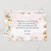 ほとんど信じられない、ロイヤルテディベアの子供の誕生日 サンキューカード (正面/裏面)