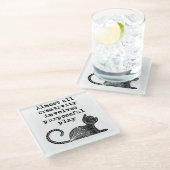 ほとんど全ての創造性は目的を持った私を遊含んでいる ガラスコースター (アングル)