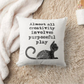 ほとんど全ての創造性は目的を持った私を遊含んでいる クッション (ブランケット)