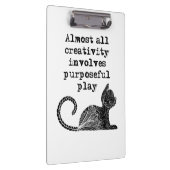 ほとんど全ての創造性は目的を持った私を遊含んでいる クリップボード (右)