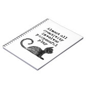 ほとんど全ての創造性は目的を持った私を遊含んでいる ノートブック (左側)