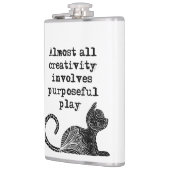 ほとんど全ての創造性は目的を持った私を遊含んでいる フラスク (左)