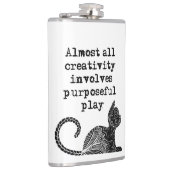 ほとんど全ての創造性は目的を持った私を遊含んでいる フラスク (右)