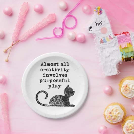 ほとんど全ての創造性は目的を持った私を遊含んでいる ペーパープレート (パーティー)