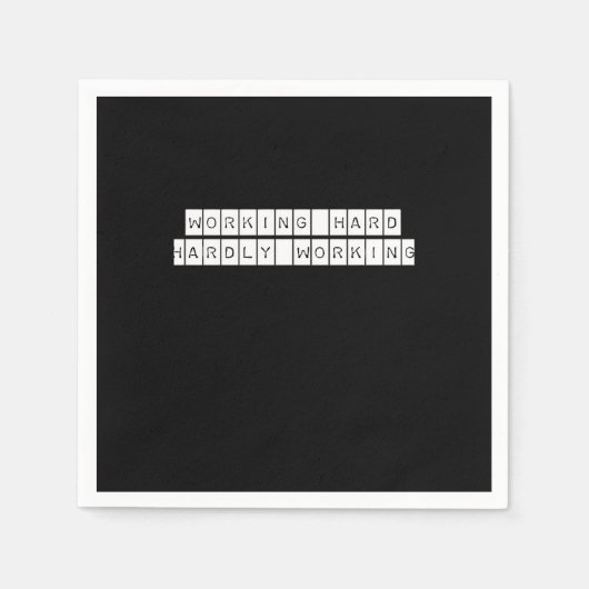 ほとんど動作しない – 作業の雰囲気 スタンダードカクテルナプキン (正面)