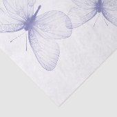 ほとんど半透明の紫の蝶 薄葉紙 (詳細)