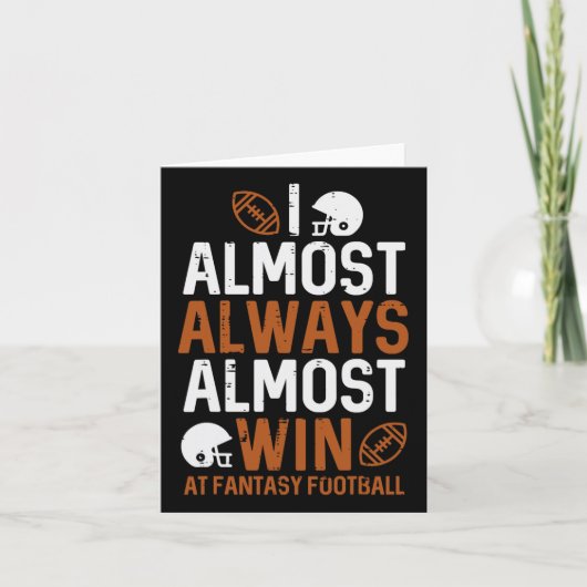 ほとんど常にファンタジーサッカーでおもしろい勝つ カード (正面)