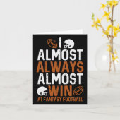 ほとんど常にファンタジーサッカーでおもしろい勝つ カード (黄色い花)