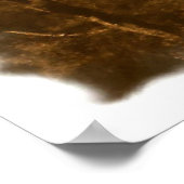 ほとんど消えた（セピアの砂漠）プリント ポスター (角)