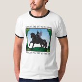 ほとんど私のユニコーンから落ちました Tシャツ (正面)