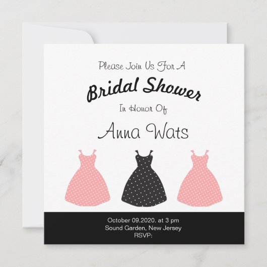 ほのかなピンクとブラックのドレス ネックレスのパターン (正面)