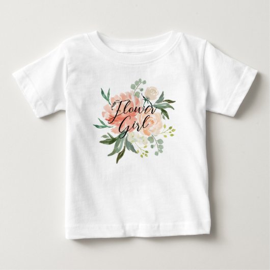 ほのかな花のプリンセス ベビーTシャツ (正面)