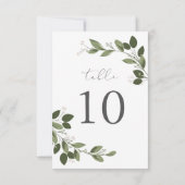ほのかな若枝 テーブルナンバーカード 招待状 (裏面)