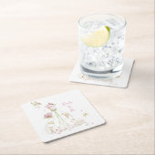 ほのかに色づく花嫁 スクエアペーパーコースター (インサイチュ)