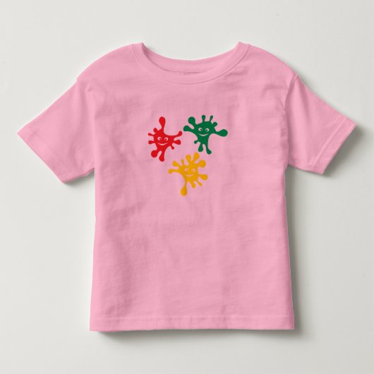 ほほカラフルほ トドラーTシャツ (正面)