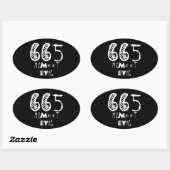 ほぼひどいステッカー 楕円形シール (シート)