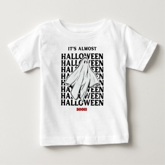 ほぼハロウィーンのティー ベビーTシャツ (正面)