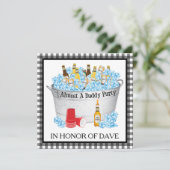 ほぼパパ赤ちゃんシャワービールパーティー 招待状 (スタンド正面)