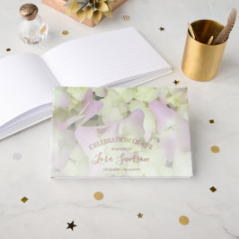 ほぼピンクのあじさいお祝い・オブ・ライフ・メモリアル ゲストブック