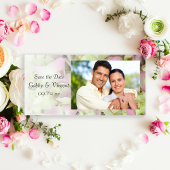 ほぼピンクのあじさい結婚式の日付を保存 セーブザデート