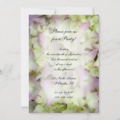 ほぼピンクのあじさい花すべて激怒パーティー 招待状 (正面)