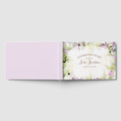 ほぼピンクのあじさい花のお祝い ゲストブック (全面)