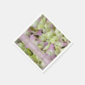 ほぼピンクのあじさい花結婚の スタンダードカクテルナプキン (角)