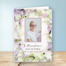 ほぼピンクのアジサイ葬式 プログラム