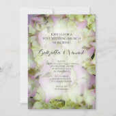 ほぼピンクのハイドランジア ウェディングアフターブランチ 招待状 (正面)