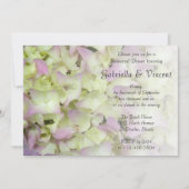 ほぼピンクアジサイフローラリハーサルディナー 招待状 (正面)