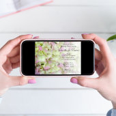 ほぼピンクアジサイフローラリハーサルディナー 招待状