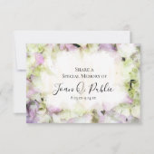 ほぼピンクアジサイ共有記憶葬儀 ノートカード (正面)