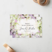 ほぼピンクアジサイ共有記憶葬儀 ノートカード (正面/裏面インサイチュ)