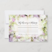 ほぼピンクアジサイ共有記憶葬儀 ノートカード (裏面)