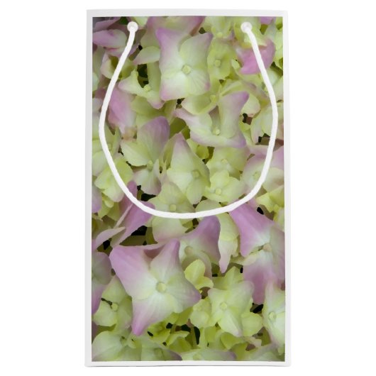 ほぼピンクアジサイ結婚フローラ スモールペーパーバッグ (裏面)