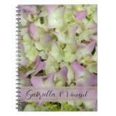 ほぼピンクアジサイ結婚フローラ ノートブック (正面)