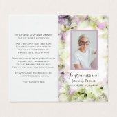 ほぼピンクアジサイ葬儀記念祈りの言葉 名刺 (外部フラット)