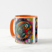 ほぼフックされた飲料マグカップ マグカップ (正面左)