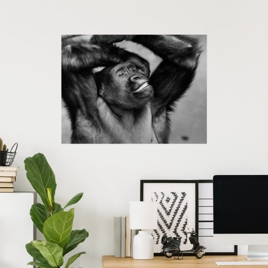 ほぼ人間の ポスター (ホームオフィス)